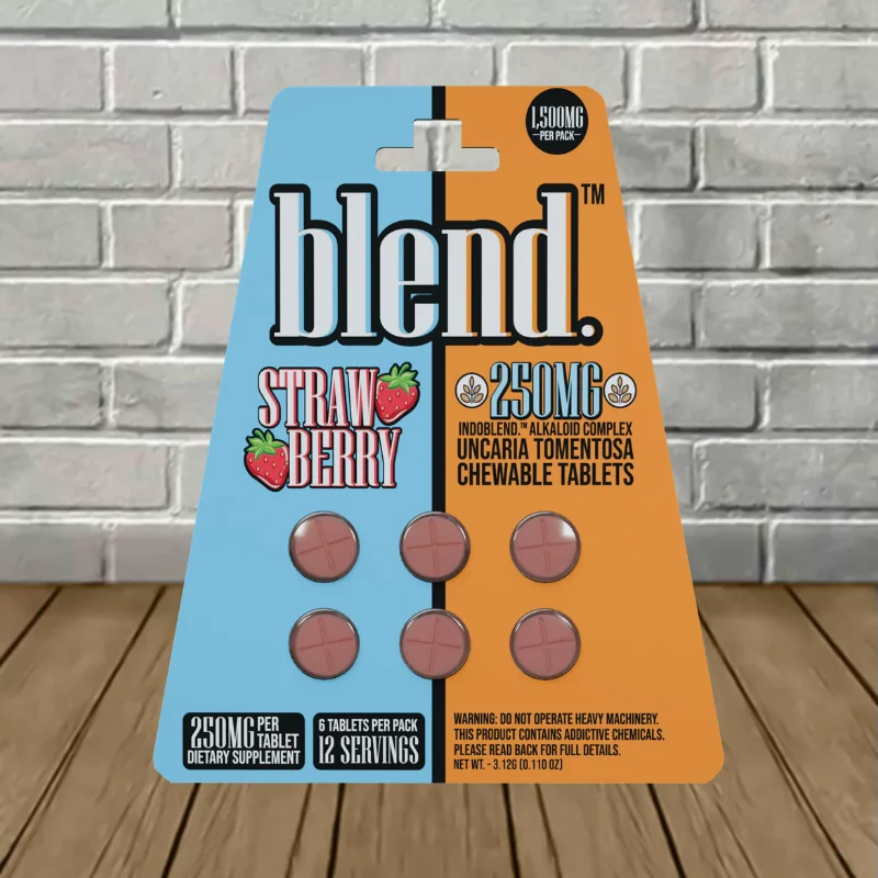 Blend IndoBlend Alkaloid Complex Botanical Extract 250mg 6ct - Strawberry -- 6ct Blister Pack