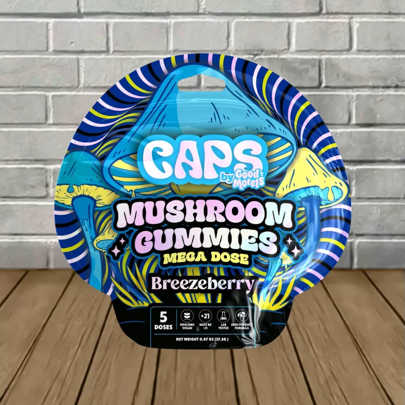 CAPS by Good Morals Mega Dose Mushroom Gummies 5ct - Breezeberry