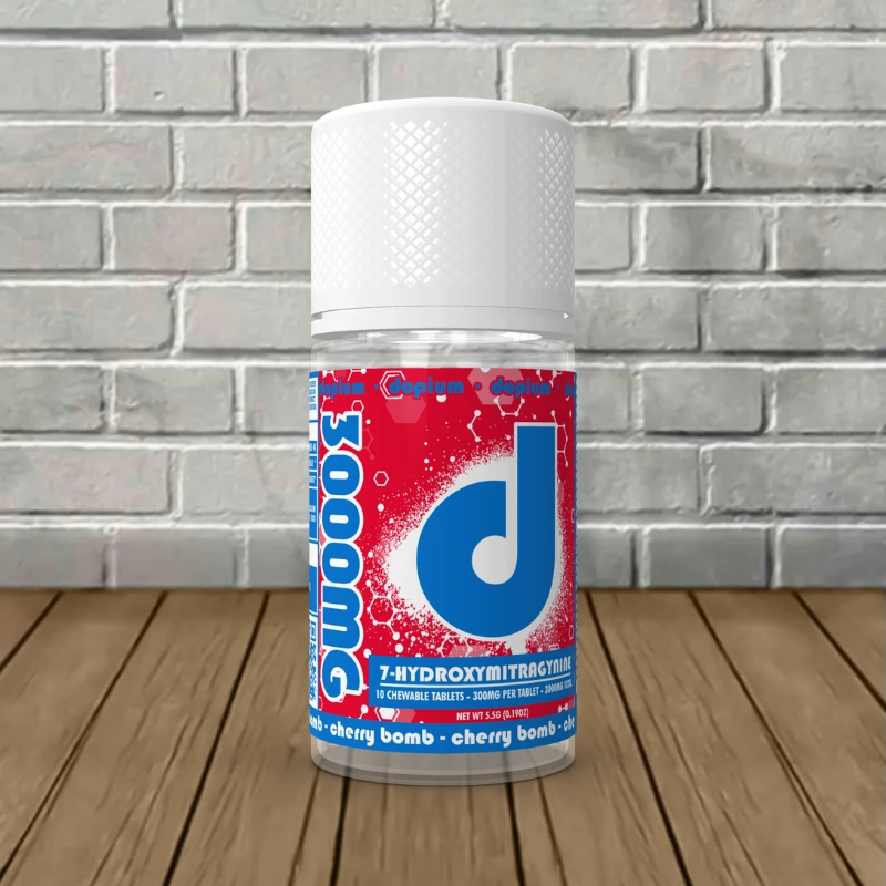 Dopium-7-Hydroxy-Tablets-3000mg-Cherry-Bomb-10ct-Jar-