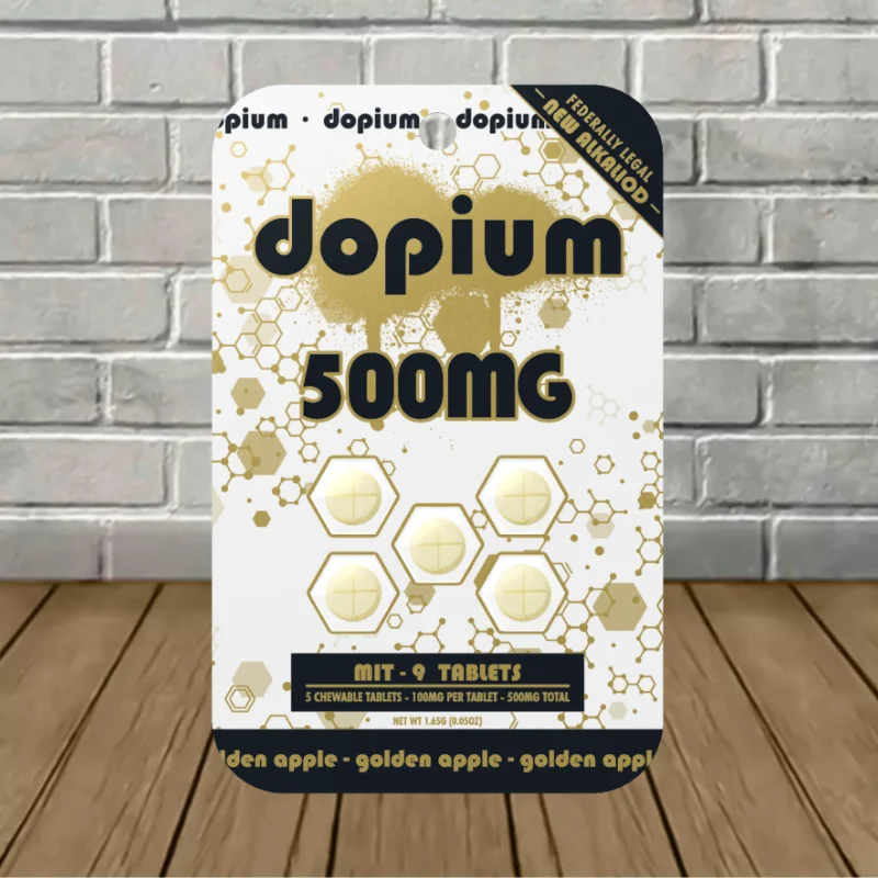 Dopium MIT-9 Extract Tablets 100mg 5ct - Golden Apple -- 5ct Blister