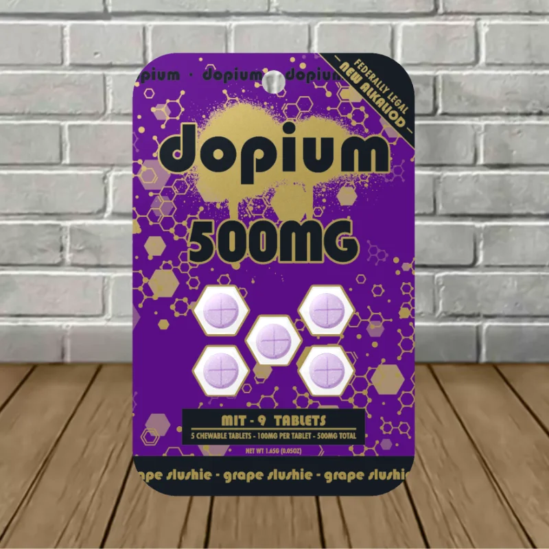 Dopium MIT-9 Extract Tablets 100mg 5ct - Grape Slushie -- 5ct Blister