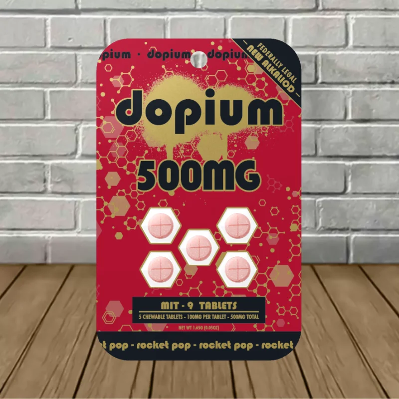 Dopium MIT-9 Extract Tablets 100mg 5ct - Rocket Pop -- 5ct Blister