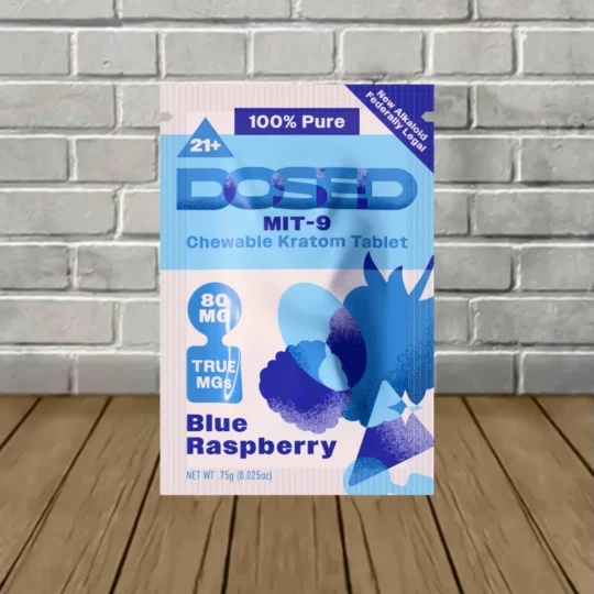 Dosed MIT-9 Extract Tablets 80mg 1ct - Blue Raspberry -- 1ct Sachet