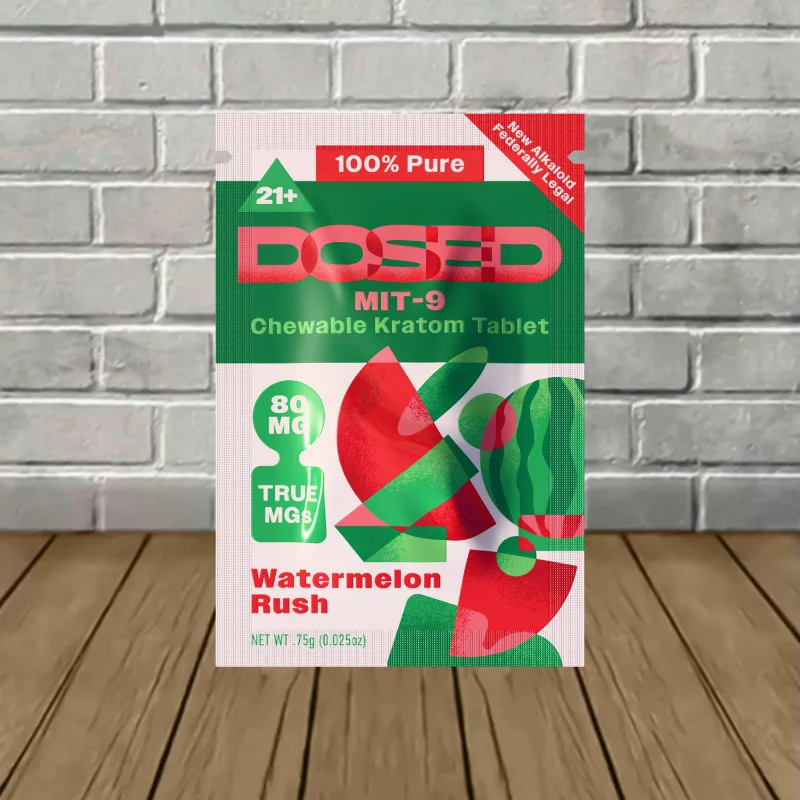 Dosed MIT-9 Extract Tablets 80mg 1ct - Watermelon Rush -- 1ct Sachet