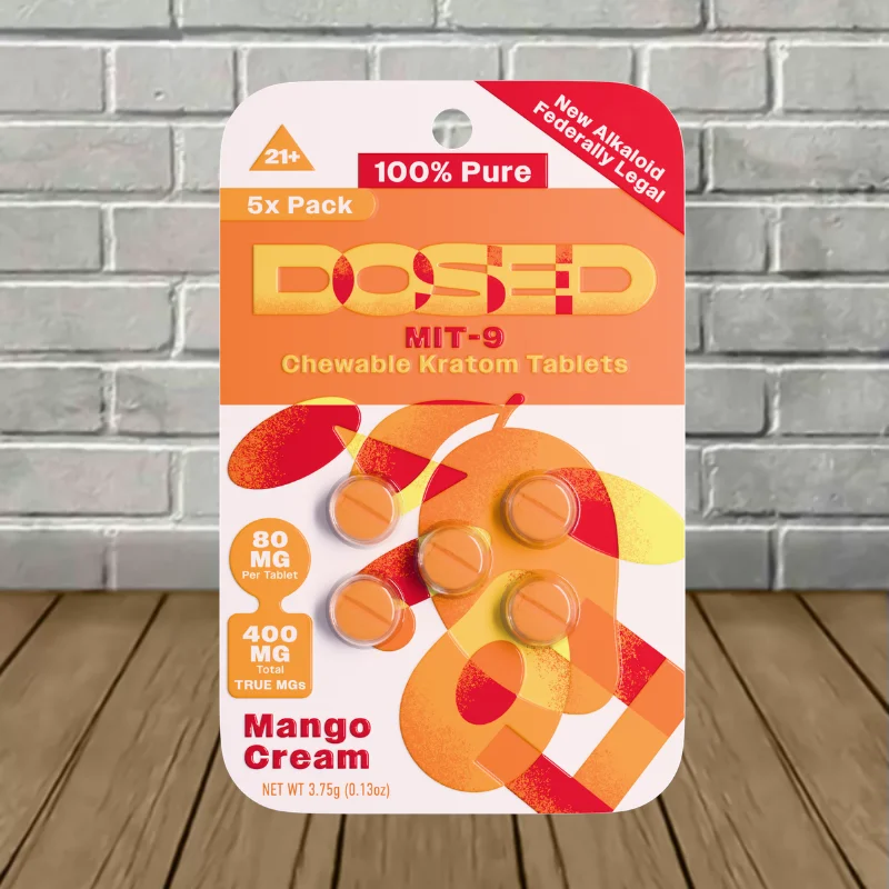 Dosed MIT-9 Extract Tablets 80mg 5ct - Mango Cream -- 5ct Blister