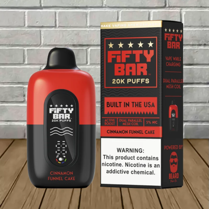 Fifty Bar Black Edition V2 Disposable 20k - Cinnamon Funnel Cake -- DISPOSABLE