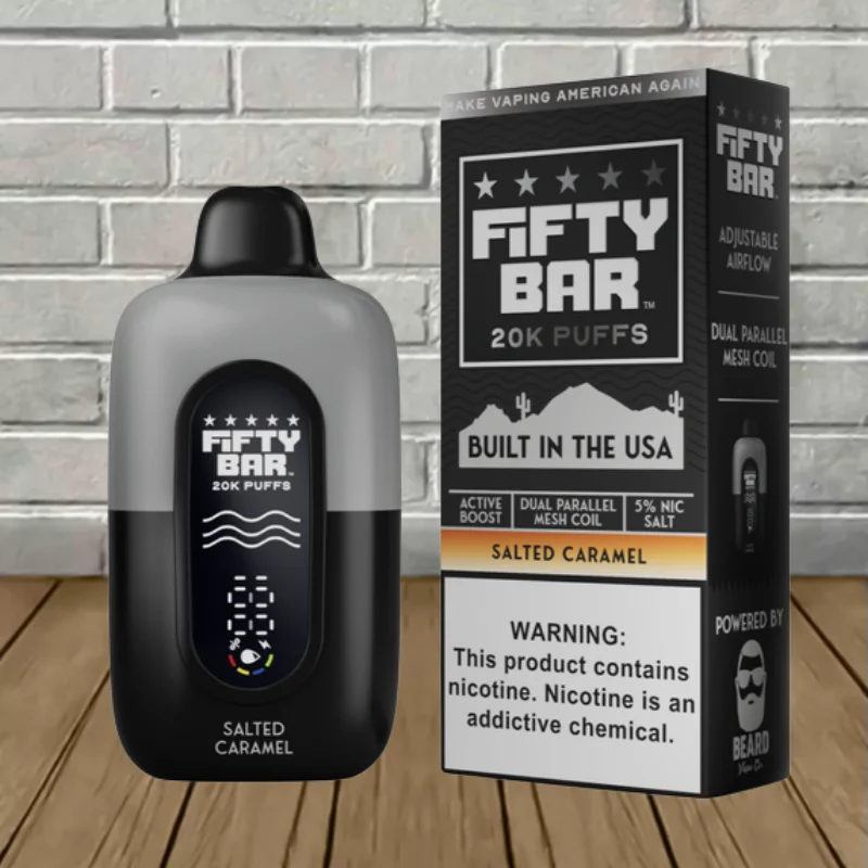 Fifty Bar Black Edition V2 Disposable 20k - Salted Caramel -- DISPOSABLE