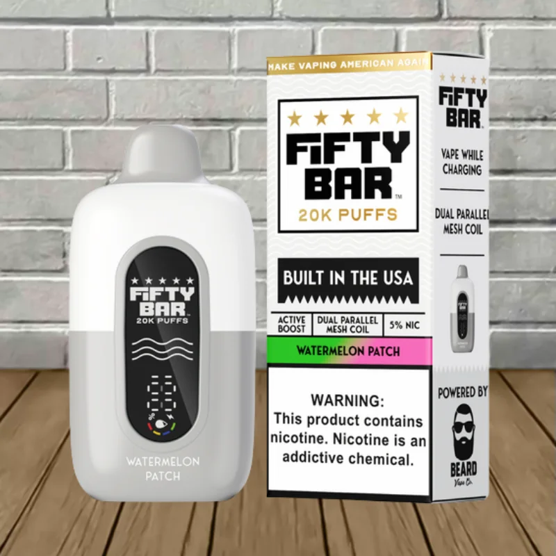 Fifty Bar White Edition V2 Disposable 20k - Watermelon Patch -- DISPOSABLE
