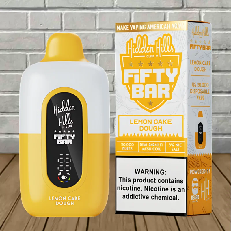 Fifty Bar x Hidden Hills Disposable 20k - Lemon Cake Dough -- DISPOSABLE
