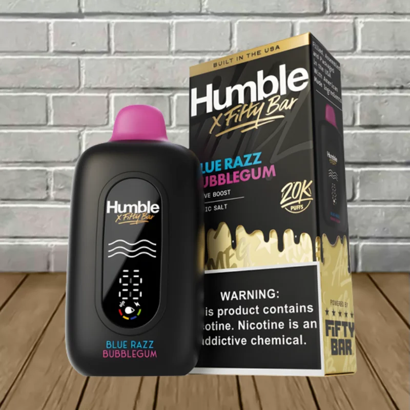 Fifty Bar x Humble Disposable 20k - Blue Razz Bubblegum -- DISPOSABLE