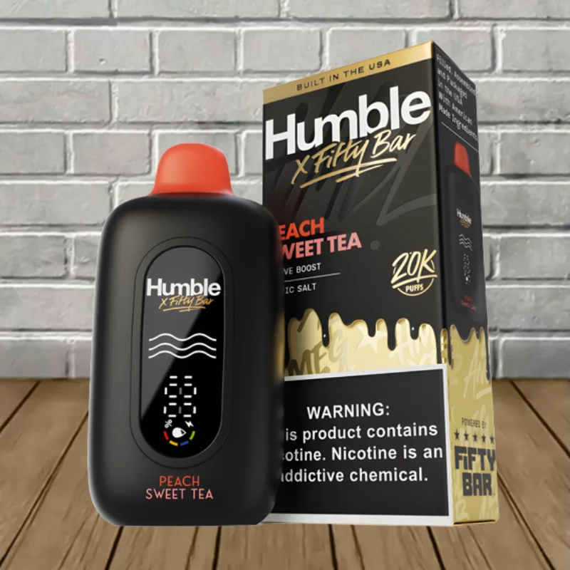 Fifty Bar x Humble Disposable 20k - Peach Sweet Tea -- DISPOSABLE