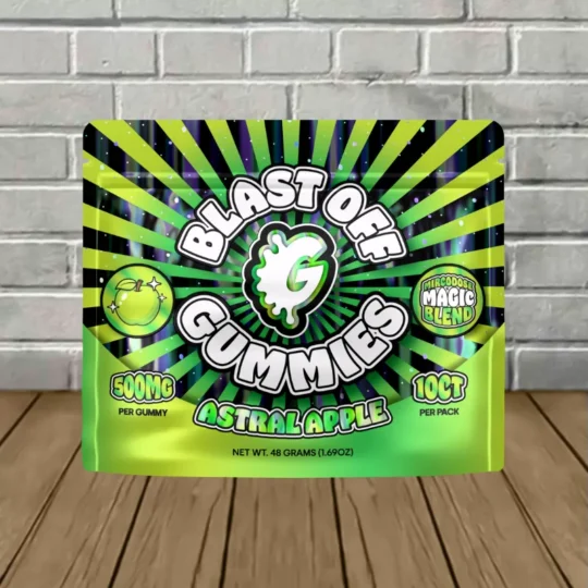Goo'd Microdose Magic Blend Blast Off Gummies 500mg 10ct - Astral Apple -- 10ct Pack