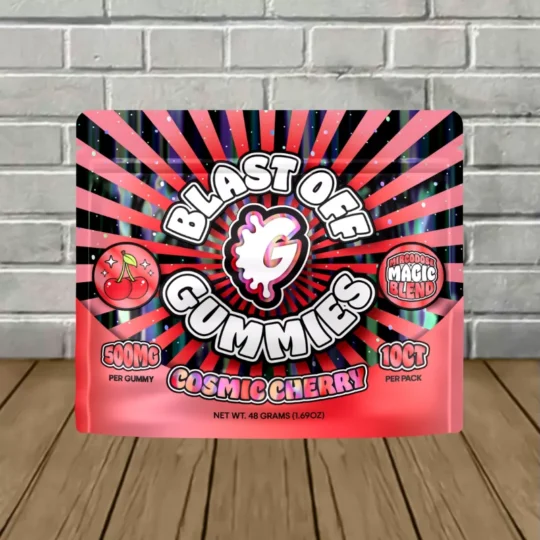 Goo'd Microdose Magic Blend Blast Off Gummies 500mg 10ct - Cosmic Cherry -- 10ct Pack
