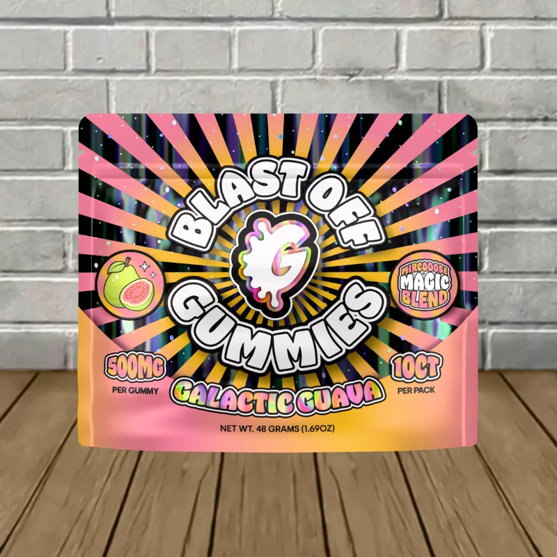 Goo'd Microdose Magic Blend Blast Off Gummies 500mg 10ct - Galactic Guava -- 10ct Pack