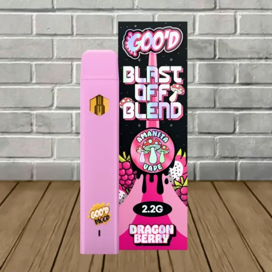 Goo'd Mood Blast Off Blend Amanita Disposable 2.2g - Dragon Berry -- DISPOSABLE
