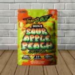Hixotic Trap'd Out D9 Gummies 250mg - Sour Apple Peach -- 10ct Pack