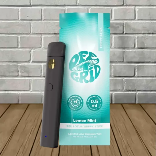 Off Grid Red Lotus Trippy Sticks Disposable 0.5ml - Lemon Mint -- DISPOSABLE