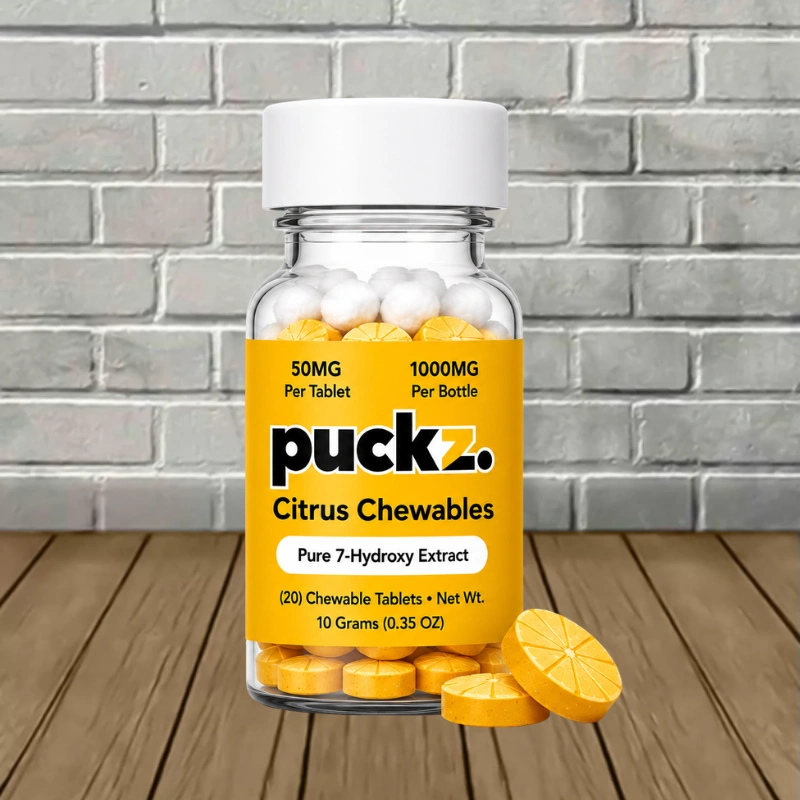 Puckz-Pure-7-Hydroxy-Extract-Tablets-1000mg-Citrus-20ct-Jar-