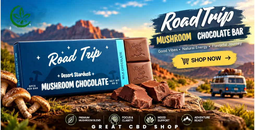 Road Trip Mushroom Chocolate Bar
