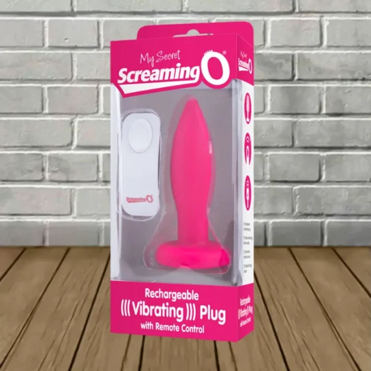 Screaming O My Secret Remote Vibrating Plug - Pink