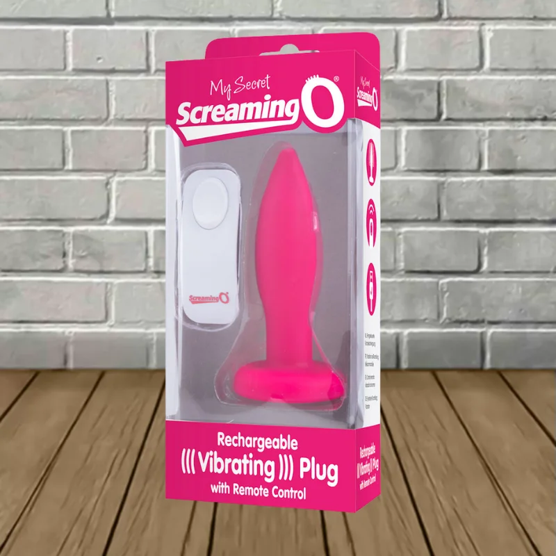 Screaming O My Secret Remote Vibrating Plug – Pink