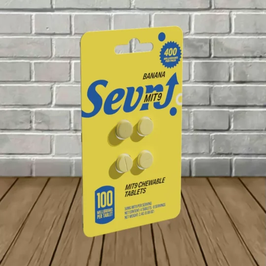Sevn MIT-9 Extract Tablets 100mg 4ct - Banana -- 4ct Blister