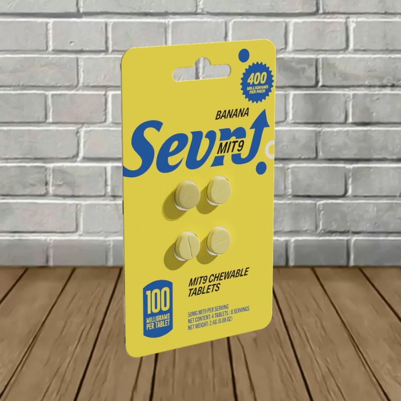 Sevn MIT-9 Extract Tablets 100mg 4ct - Banana -- 4ct Blister