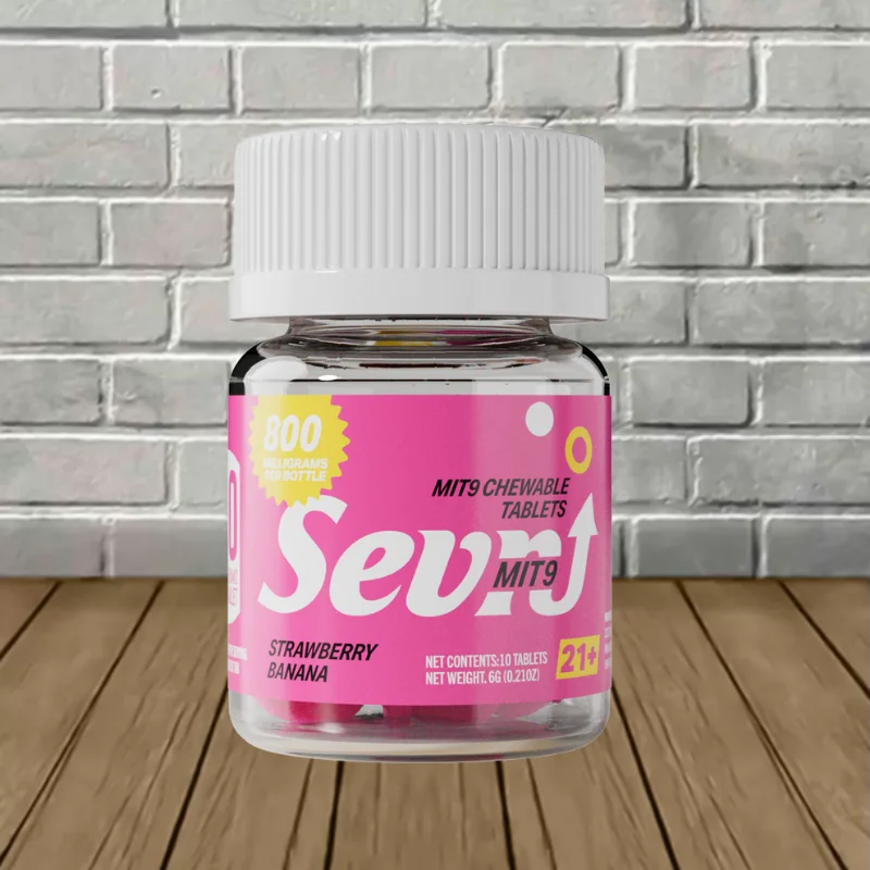 Sevn MIT-9 Extract Tablets 80mg 10ct - Strawberry Banana -- 10ct Jar