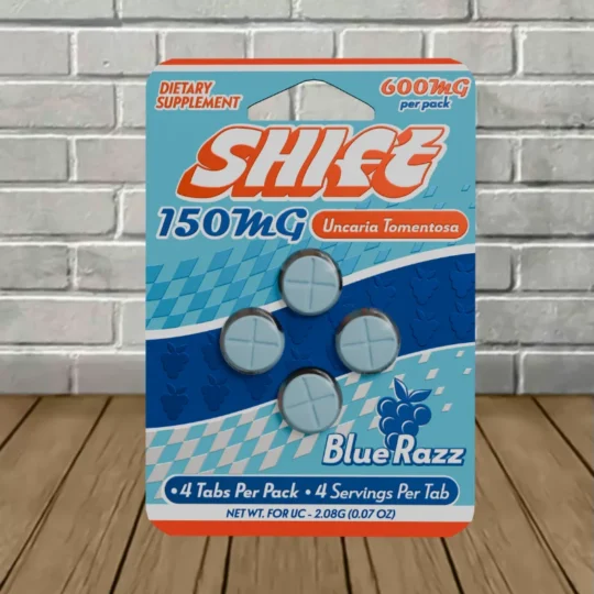 Shift Botanicals Uncaria Tomentosa Extract Tablets 150mg 4ct - Blue Razz -- 4ct Blister