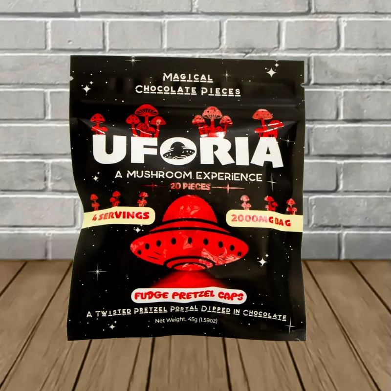 UFORIA Magical Chocolate Pieces 2000mg - Fudge Pretzel Caps