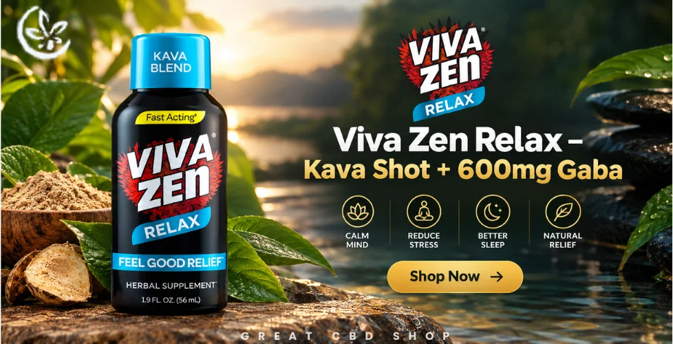 Viva Zen Relax Kava Shot + 600mg GABA