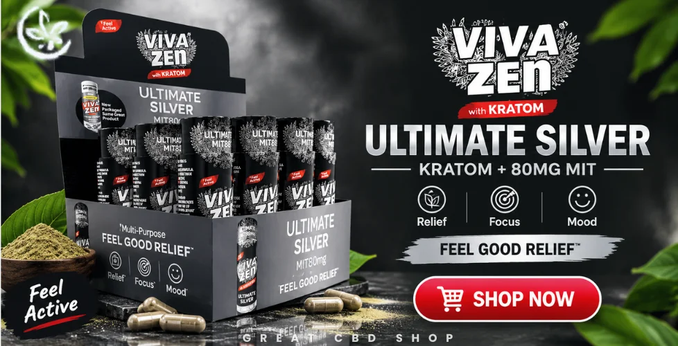 Viva Zen Ultimate Silver Kratom + 80mg MIT