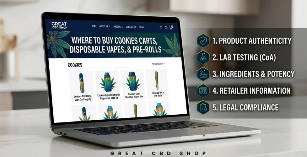 Where to Buy Cookies Carts, Disposable Vapes, and Pre-Rolls